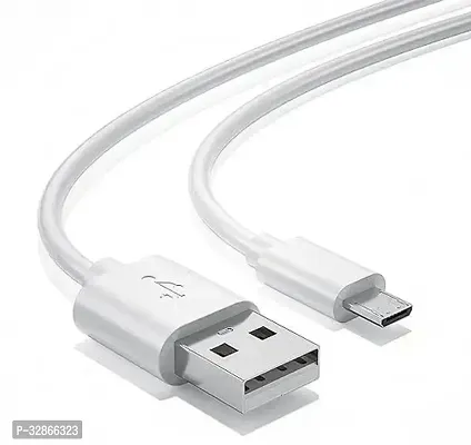 Latest model V8 micro type charging cable and data transfer cable in white color.-thumb0