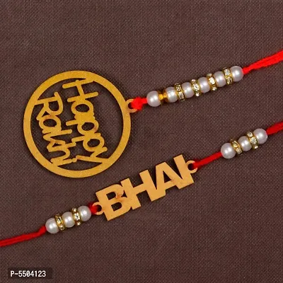 Wooden Rakhi For Brother (Combo of 2 Pc.)-thumb0