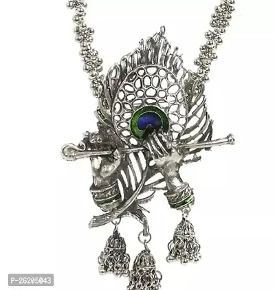 Elegant Silver Metal Jwellery Set For Women-thumb0