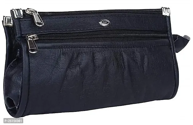 Stylish Black Leather Clutch For Women-thumb0