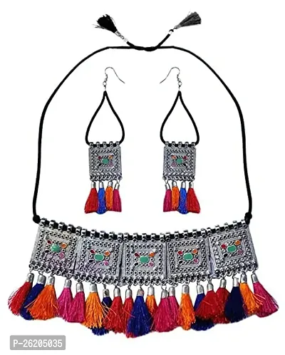 Elegant Multicolor Metal Jwellery Set For Women