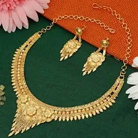 Alloy Gold Plated Gold Jewellery Set Pack Of 1-thumb2