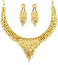 Alloy Gold Plated Gold Jewellery Set Pack Of 1-thumb1