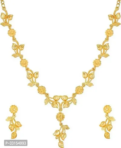 Jewellery Alloy Gold Plated Gold Jewellery Set Pack Of 1-thumb2