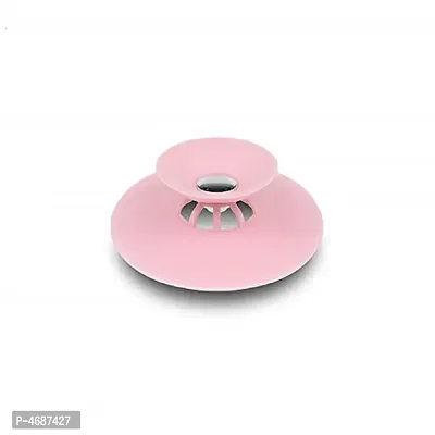 H'ENT 2 in 1 Silicone Tub Stopper Strainer Sink Draining Hair Catcher for Kitchen Bathroom -2