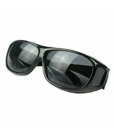 Men's UV Protection Night Drive & Yellow Round Sunglasses