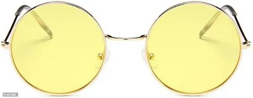 Yellow Round Sunglasses 1 pc