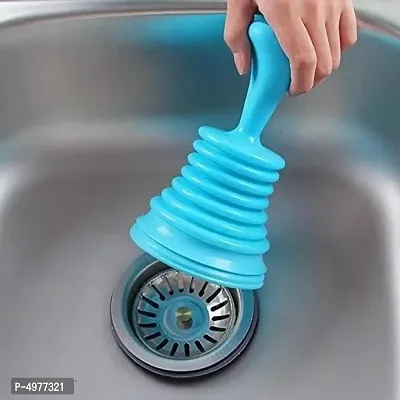 Toilet Bathroom Kitchen Drain Sink Plunger Unblocker Cleaner Pack of 1-thumb0