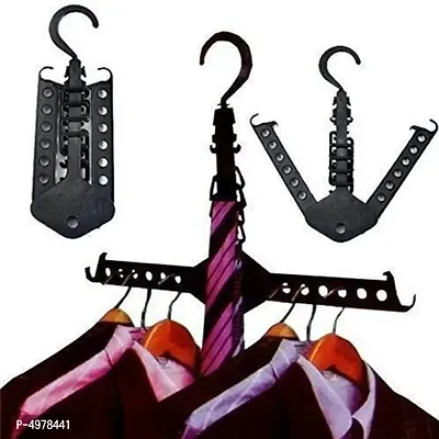 Pack of 2 Hangers- Multifunctional Space Saving Folding Drying Hangers-thumb0