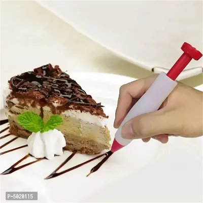 1Pc Silicone Pen Food Writing Pen with-Head Cake Decorating Pen Chocolate Cream-thumb0