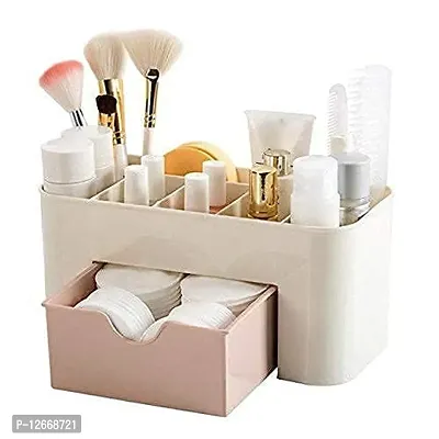 HENT Makeup Storage Box with Holder Dust Proof Cosmetic Organizer