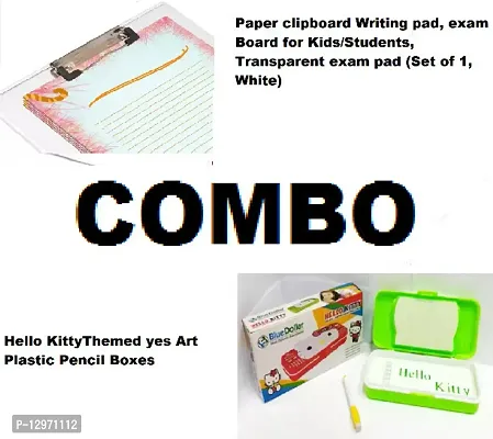 BUY1pcs Hello Kitty Pencil Box ( Multicolor ) GET FREE 1pcs Transparent Writing Pad-thumb2