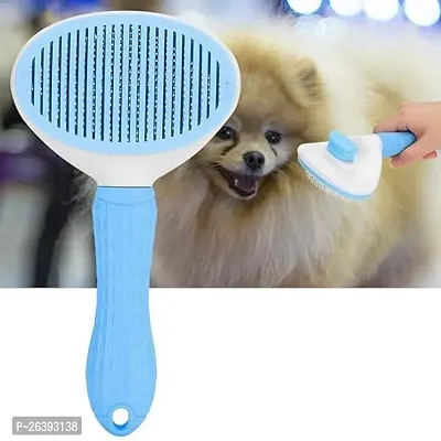 JARIWAAH Pet Groong Brush Dogs Brush Cat Brush Dog Slicker Brush Self Cleaning Brush Pet and Cat Gently Removes Loose Hair-thumb5