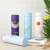 JARIWAAH Insulated Kettle, Coffee Tea Mug Stainless Steel Vacuum Flask Water Bottle with Filter Thermocup (Color : Green)-thumb2