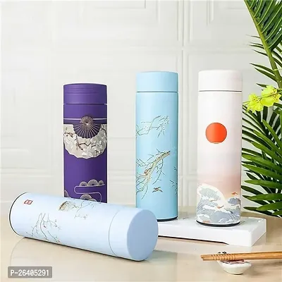 JARIWAAH Insulated Kettle, Coffee Tea Mug Stainless Steel Vacuum Flask Water Bottle with Filter Thermocup (Color : Green)-thumb3