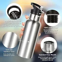 JARIWAAH Super 1000 Stainless Steel Water Bottle, 1000 ml, Silver | Leak Proof | Office Bottle | Gym Bottle | Home | Kitchen | Hiking | Travel Bottle-thumb1