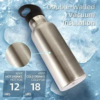 JARIWAAH Super 1000 Stainless Steel Water Bottle, 1000 ml, Silver | Leak Proof | Office Bottle | Gym Bottle | Home | Kitchen | Hiking | Travel Bottle-thumb2