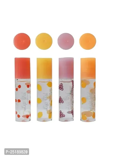 Moisturizing Color Changing Liquid Lipsticks Transparent Lip Oil | Lip Balm (Multi, 4)-thumb0