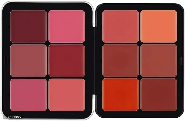 Mini Blush Peltate Professional Make Up Blushing Contour and Highlight Blush Palette 12 Colors| Long Lasting, Lightweight Makeup Blusher for Face-thumb0