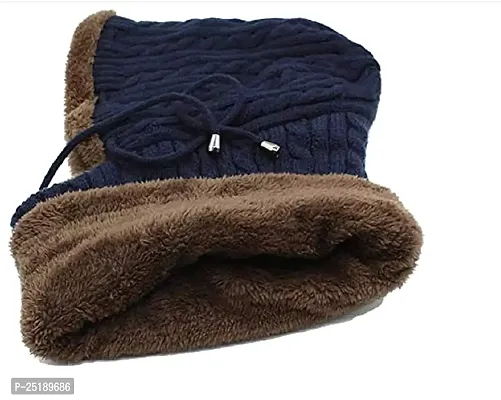 Man  Women Wallen Hooded Worm Cap (Black)-thumb3