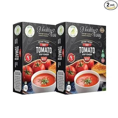 Minnitz Minnitz Fresh and Delicious Tomato Veg Soup Instant Mix 240g 24 Servings in pack of 2