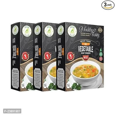 Minnitz All Fresh Natural Minnitz Fresh and Delicious Vegetable Veg Soup 360g 36 Servings in pack of 3-thumb0
