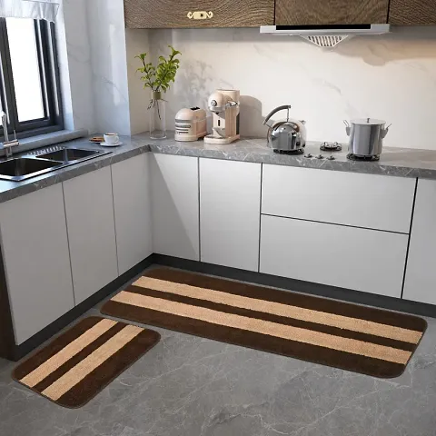 AIESY? - Make Your Home Bright | Micro Anti Slip Mat & Runner for Kitchen Floor mat, Doormat & bathmat Set of 2 pcs
