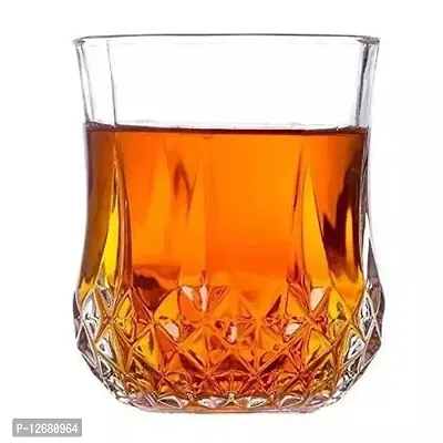 Italian Premium Deluxe Crystal Whiskey Glass Set 4, Transparent, 320 Ml