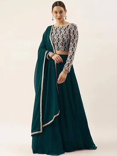 Attractive Embroidered Lehengas For Women