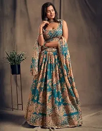 Stylish Semi Stitched Lehenga Choli for Women-thumb1