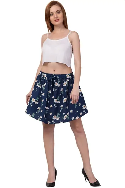 Trendy Printed And Sold Skirts