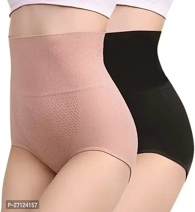 Women Shapewear pink and black color pack of 2