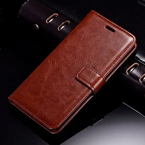 REXBURG Redmi Note 6 Pro Cover Case, Inner TPU, Leather Magnetic Lock Flip Cover Case for Mi Redmi Note 6 Pro