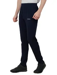 DEVOK Men's Solid Stretchable Smart fit Gym Lower/Jogger Pants/Track Pants/Pajama (Blue).-thumb2