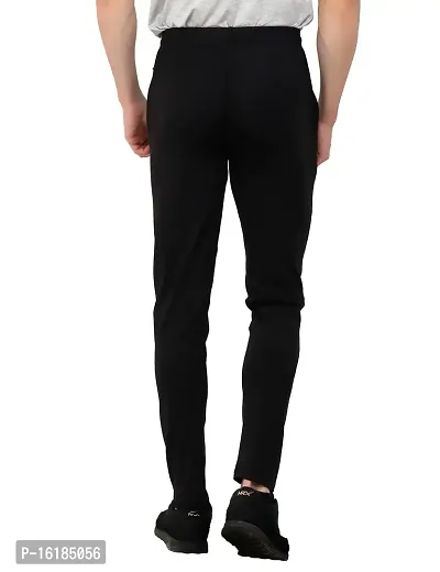 REXBURG (DEVOK Series Men's Solid Stretchable Smart fit Gym Lower/Jogger Pants/Track Pants/Pajama (Black).-thumb4