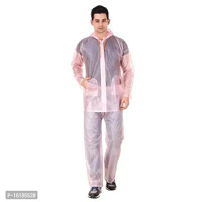 REXBURG Men's Rain Coat (REXCSMale_Pink_XL_Pink_X-Large)