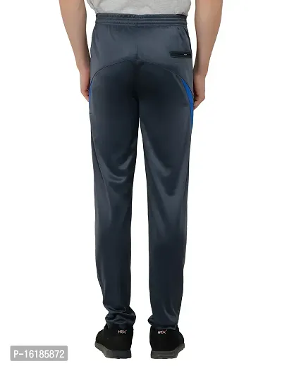 DEVOK Men's Blended Smart Fit Gym Lower/Jogger Pants/Track Pants/Pajama (Grey, Medium)-thumb4