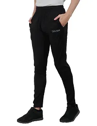 REXBURG (DEVOK Series Men's Solid Stretchable Smart fit Gym Lower/Jogger Pants/Track Pants/Pajama (Black).-thumb1