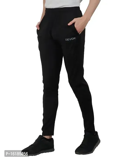 REXBURG (DEVOK Series Men's Solid Stretchable Smart fit Gym Lower/Jogger Pants/Track Pants/Pajama (Black).-thumb2