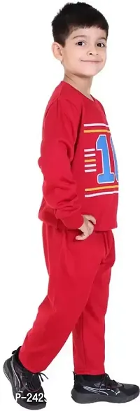 Charming Polycotton Red Track Suit For Boys-thumb2