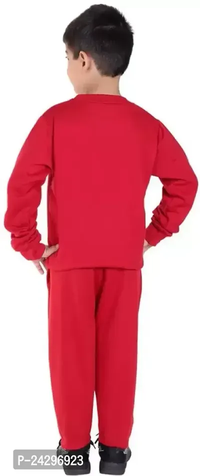 Charming Polycotton Red Track Suit For Boys-thumb4