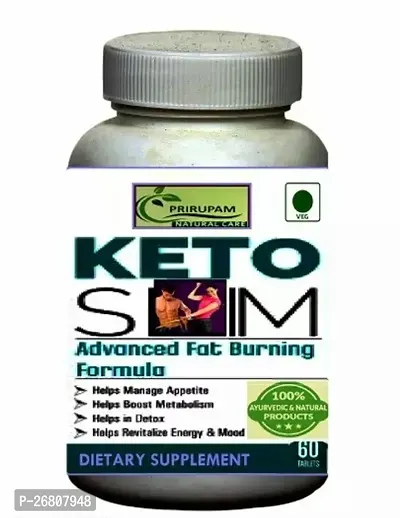 Keto Slim Advance Fat Burning Formula Mens Womens 60 Capsules-thumb0