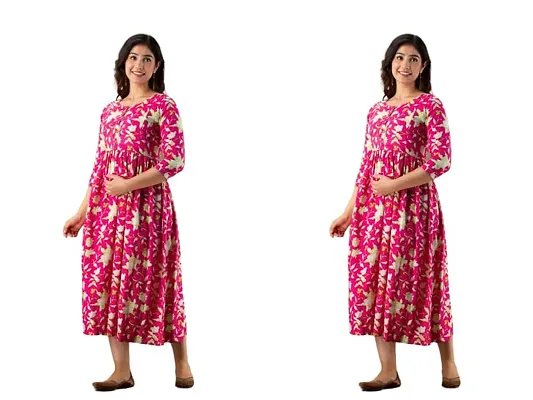 Buy online Green Printed Three Quarter Sleeve Maternity Wear Dress from  clothing for Women by Celebravo for 949 at 68 off  2023 Limeroadcom