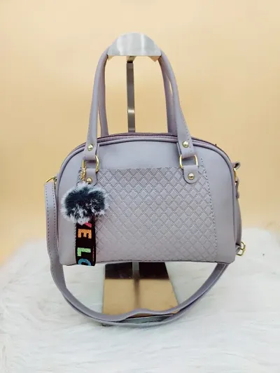 Ravishing Versatile Women PU Leather Solid Self Pattern Sling Bags