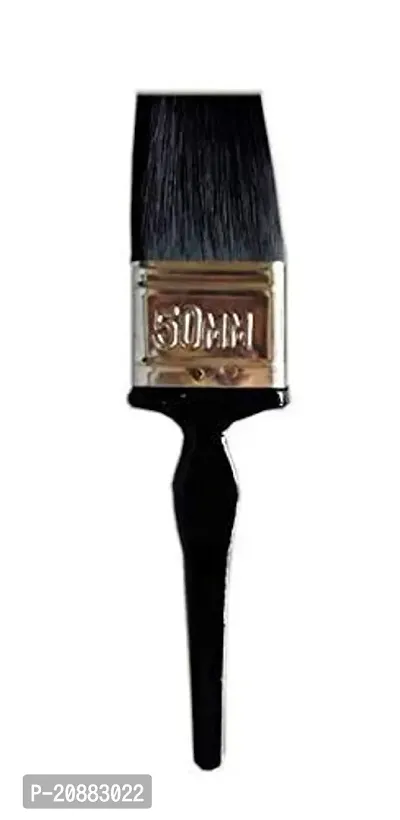 Natural Hog Hair Flat Bristles Paint Brush  for Oil and Acrylic Painting-thumb0