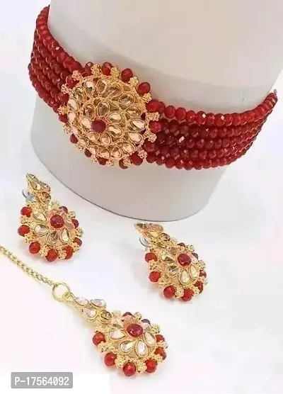 Stylish Fancy Designer Alloy Jewellery Set For Women-thumb0