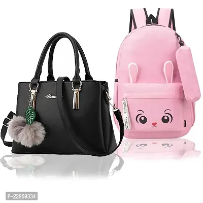 Women Handbag Backpack Combo-thumb0