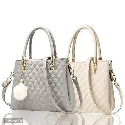 Combo Of 2 Solid PU Handbags