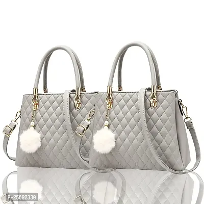 Combo Of 2 Solid PU Handbags