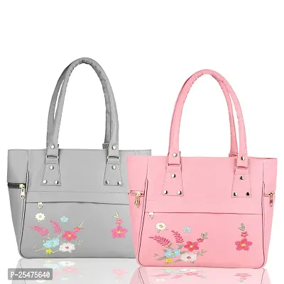 Combo Of 2 Floral Print Handbags For Women
